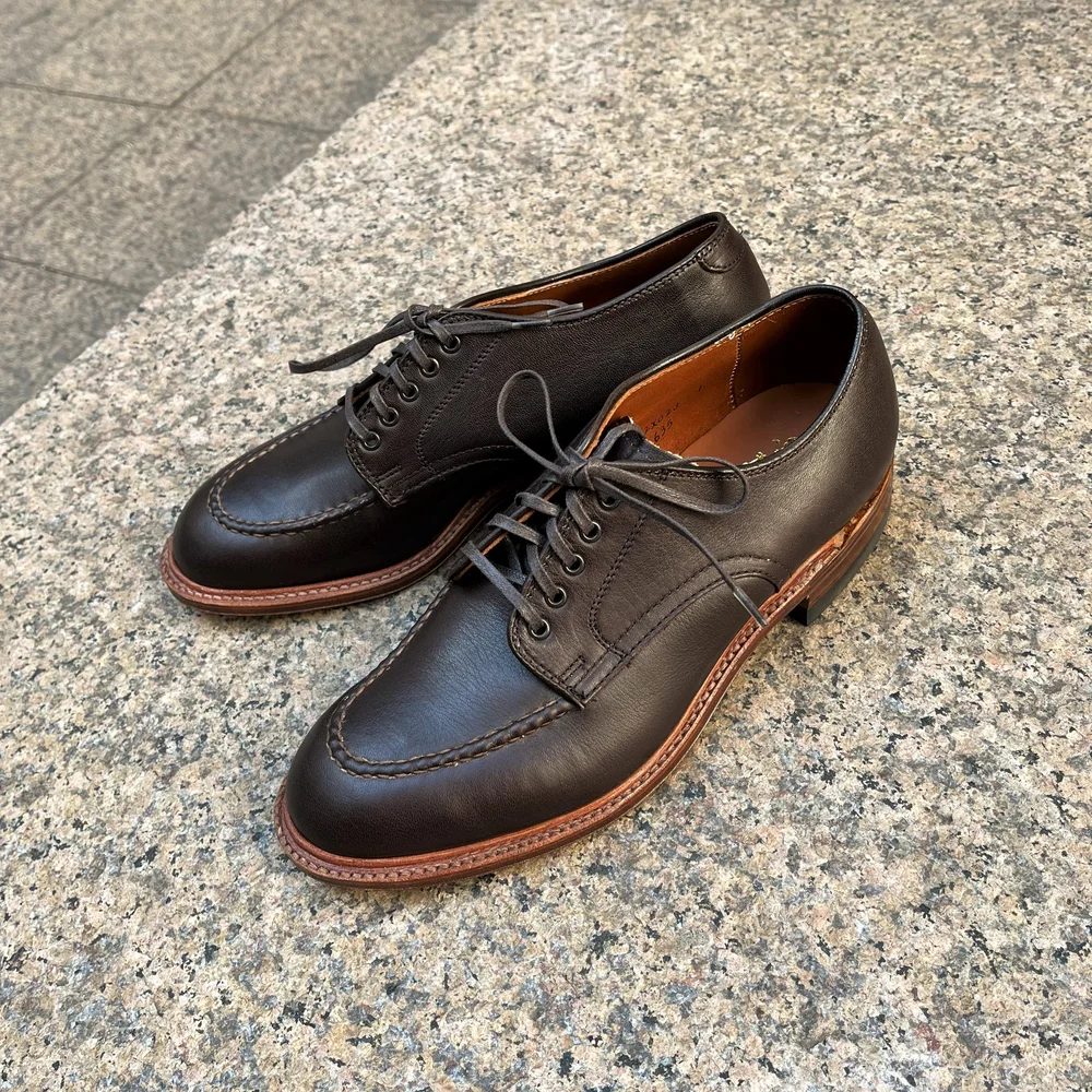 D9617 Burgundy Calfskin Alden Modified Last — mouldedshoe